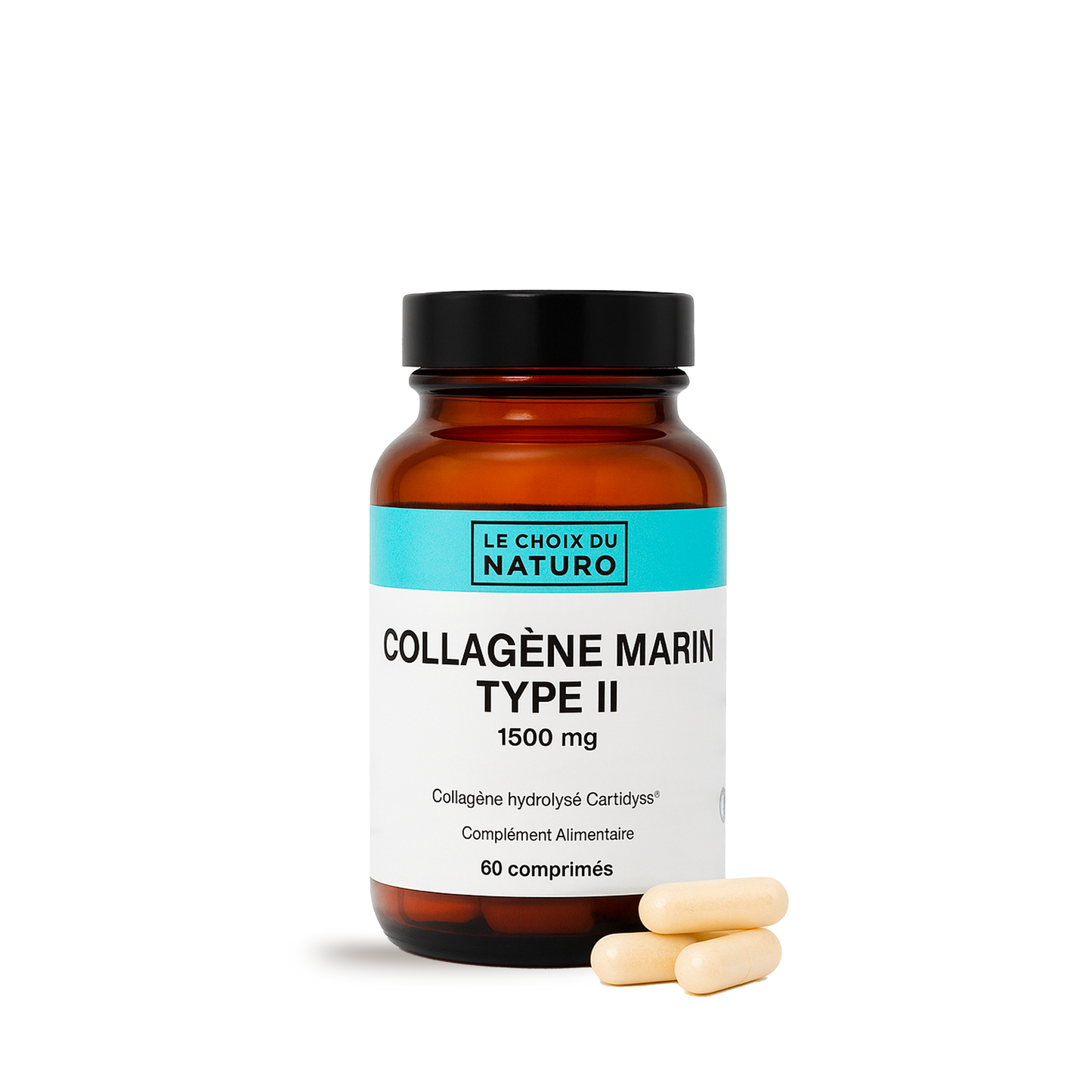 Collagène marin de Type 2, 1 500 mg - 60 comprimés