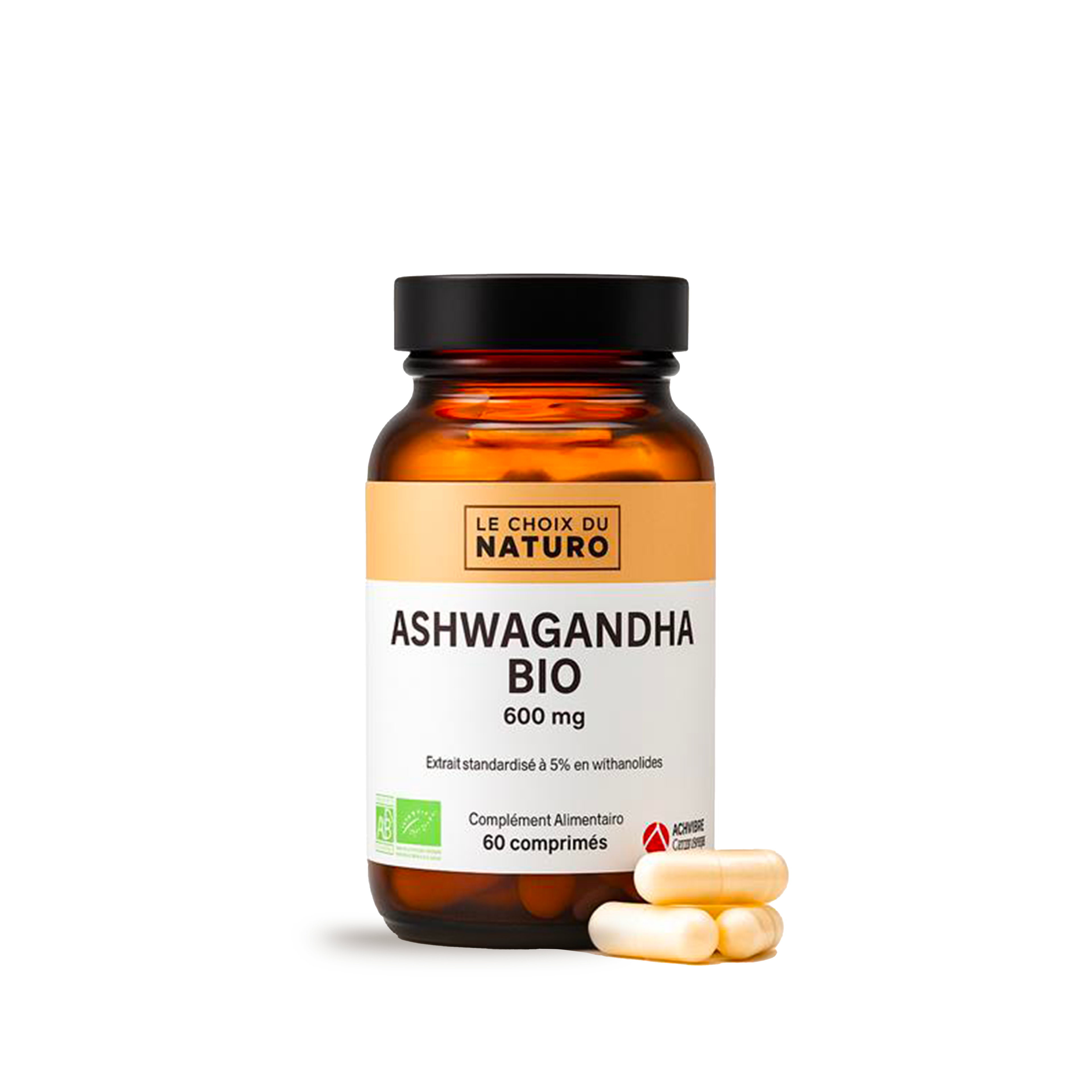 Ashwagandha KSM-66 Bio - 600mg Par Gélule - Extrait Racine 5% Withanolides - 120 Gélules - Fabriqué En Allemagne