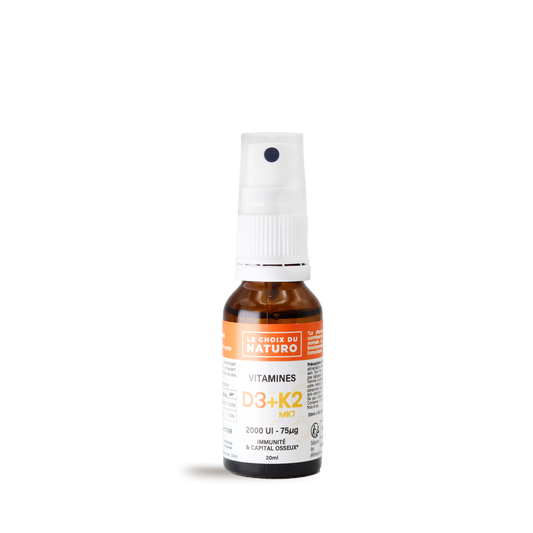 Spray vitamine naturelle D3 K2 MK7- 20ml