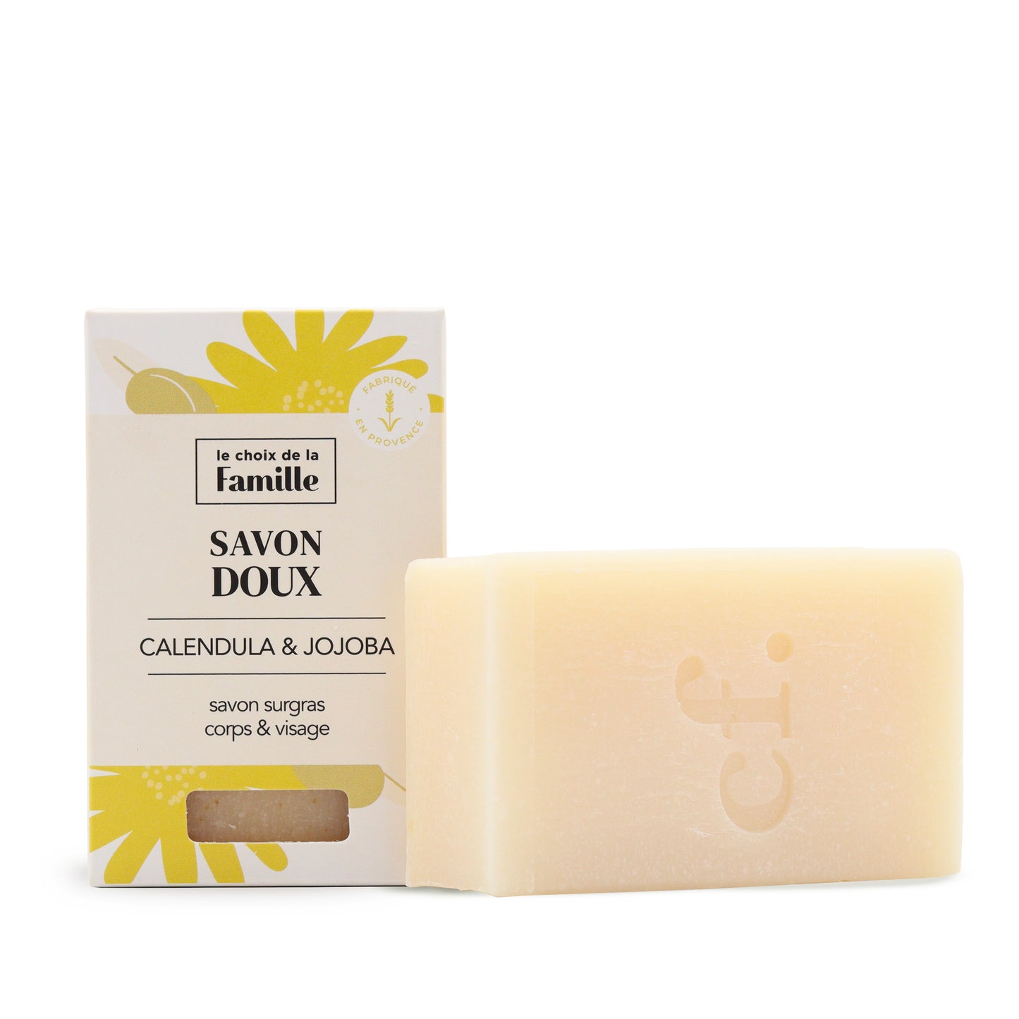 Savon surgras Neutre corps et visage - Calendula & Jojoba