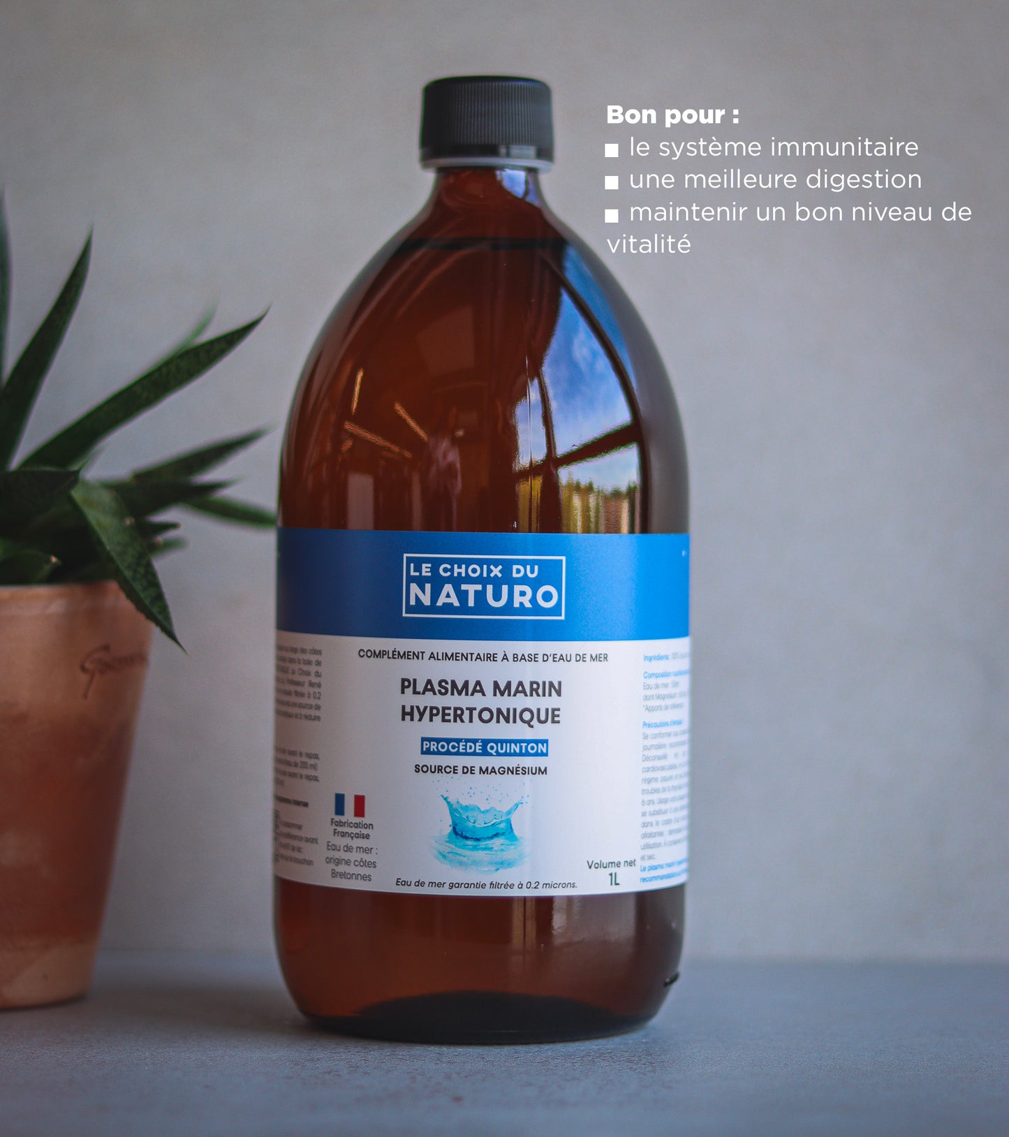 Plasma marin hypertonique bio - 1L