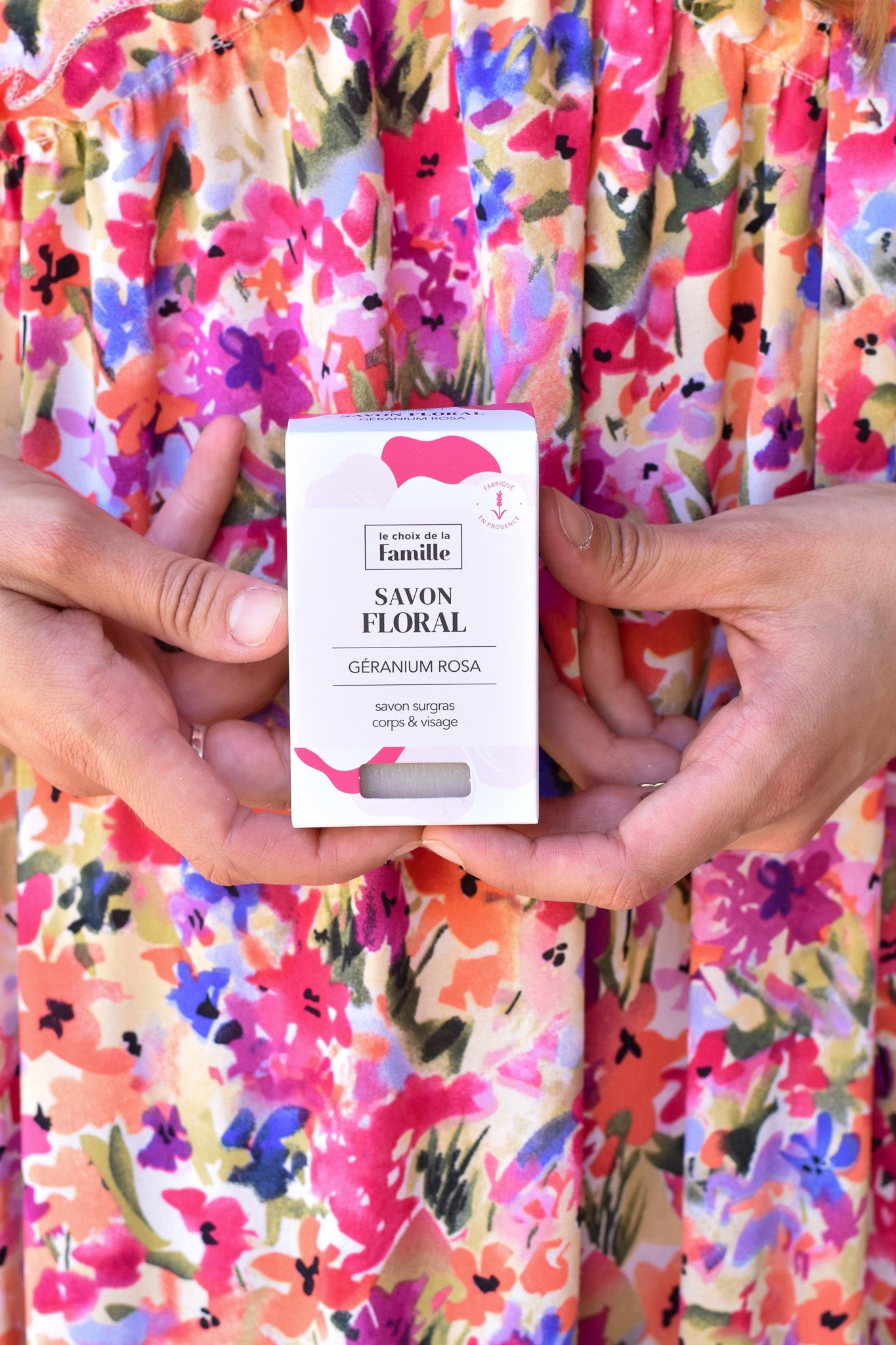 Savon surgras Floral corps et visage - Géranium Rosa