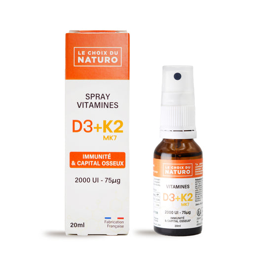 Spray vitamine naturelle D3 K2 MK7- 20ml