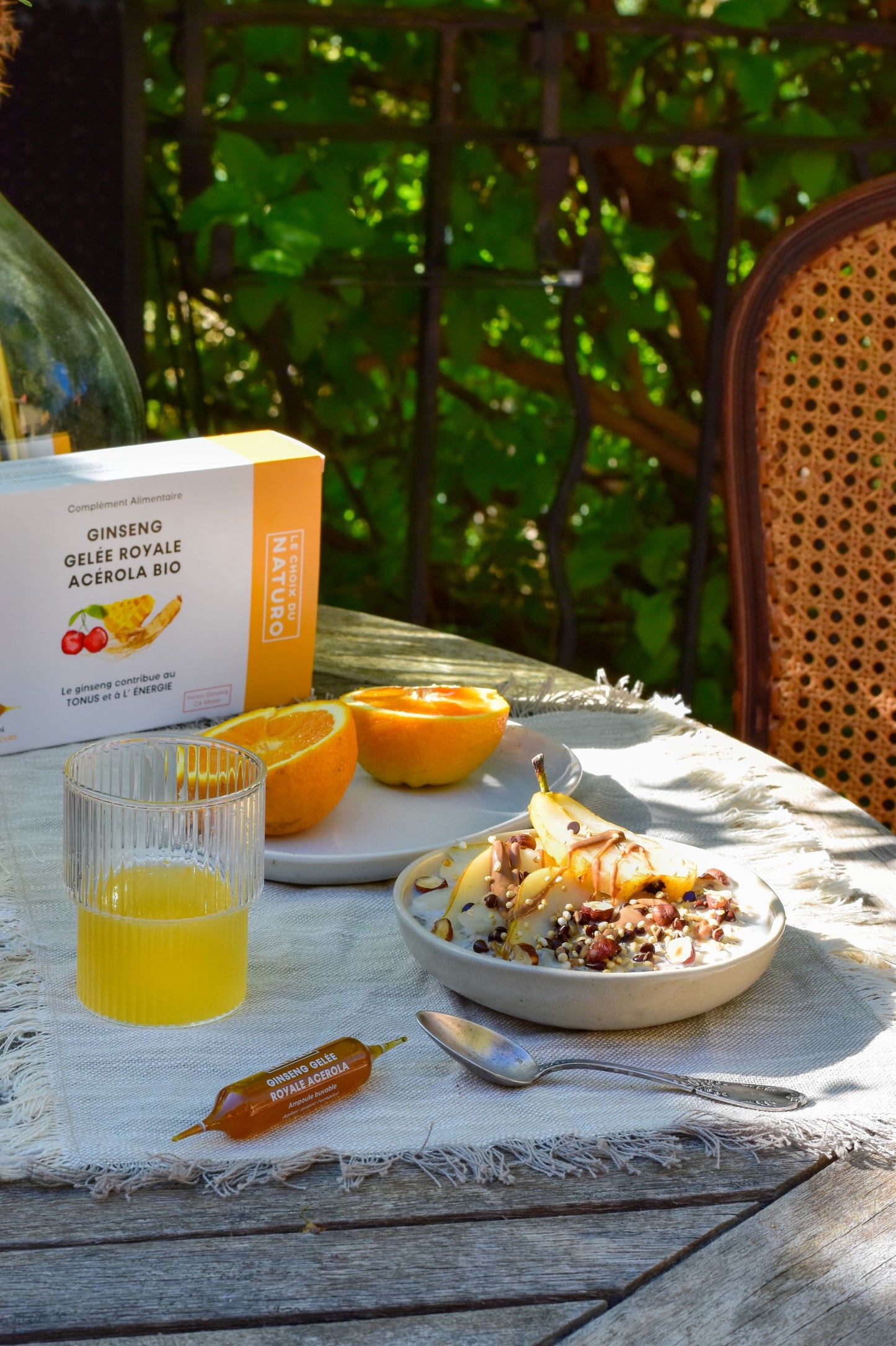 Ginseng gelée royale et acérola Complément alimentaire en ampoules