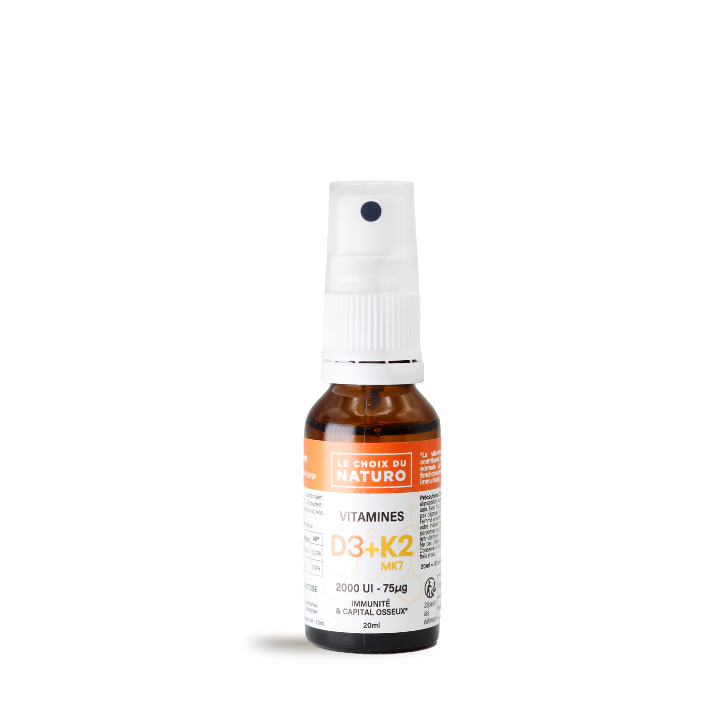Spray vitamine naturelle D3 K2 MK7- 20ml